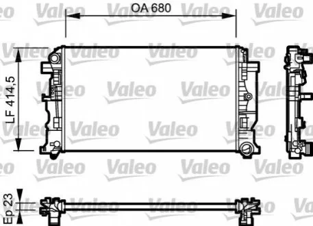Радіатор VALEO 734926