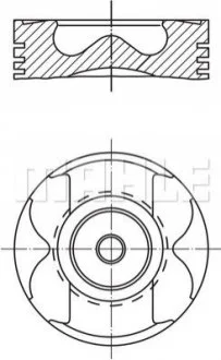 Поршень MAHLE / KNECHT 004 57 03