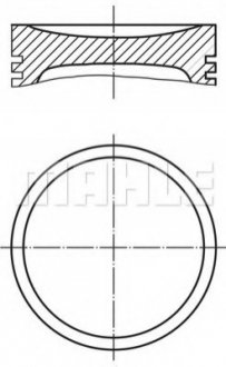 Поршень MAHLE / KNECHT 0401100