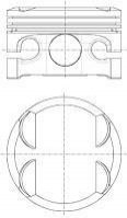 Поршень NURAL 87-422207-10