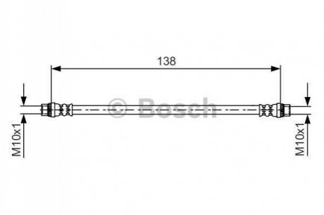 Гальмівний шланг BOSCH 1987481625