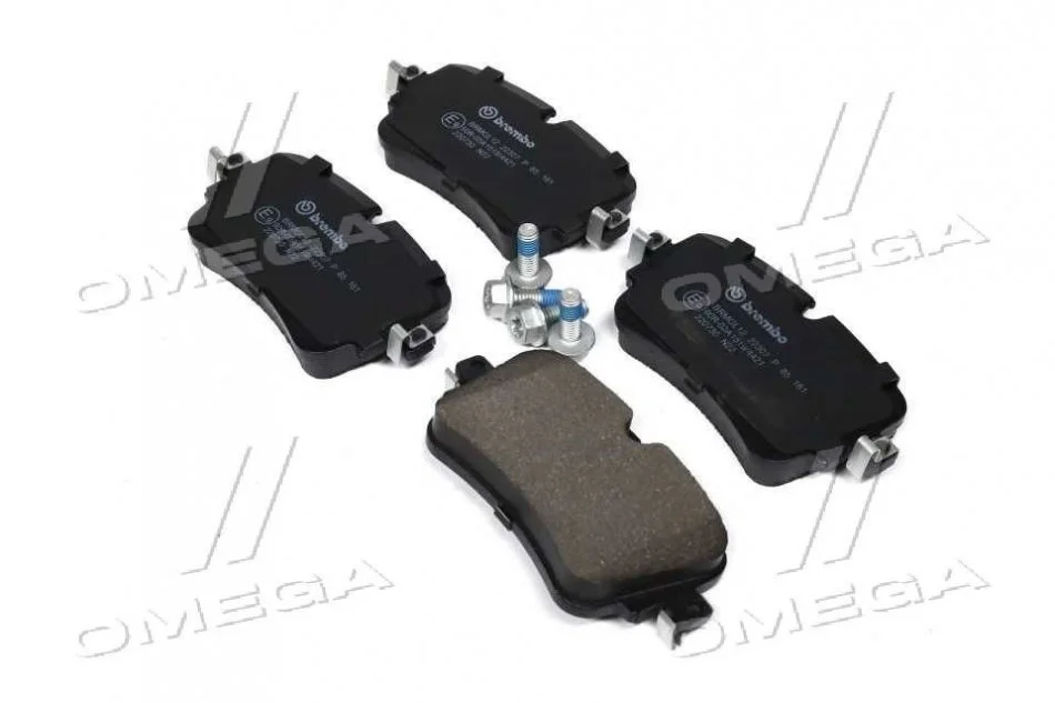 Колодка торм. диск. AUDI A6,A7,A8,Q7,Q8 задн. (пр-во) BREMBO P85 161 (фото 1)