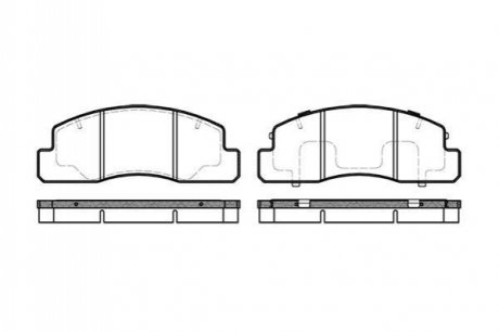 Гальмівні колодки дискові ROADHOUSE 2495.00