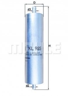 Паливний фільтр MAHLE / KNECHT KL985 (фото 1)