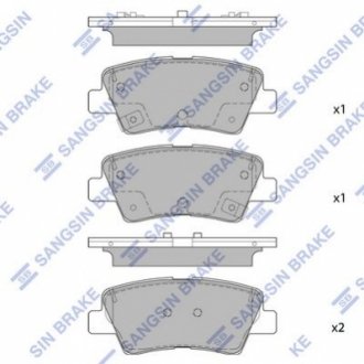 Кт. Гальмiвнi колодки Hi-Q (SANGSIN) SP1851