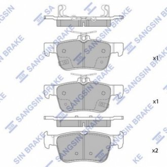 Кт. Гальмiвнi колодки Hi-Q (SANGSIN) SP4127