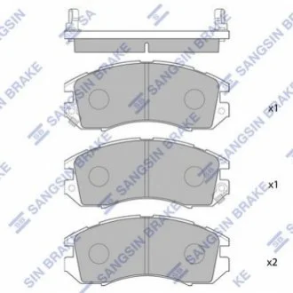 Кт. Гальмiвнi колодки Hi-Q (SANGSIN) SP1120