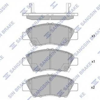 Кт. Гальмiвнi колодки Hi-Q (SANGSIN) SP1463