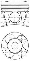 Поршень KOLBENSCHMIDT 41071620
