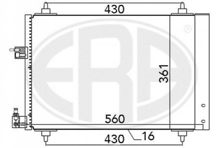 Радiатор ERA 667039