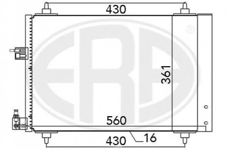 Радiатор ERA 667039