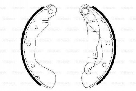 Гальмівні колодки барабанні BOSCH 0986487613