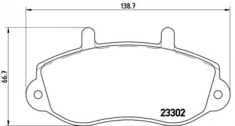 Гальмівні колодки дискові BREMBO P68 025