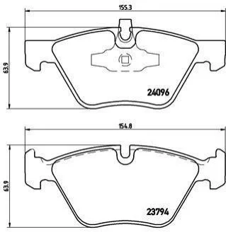 Гальмівні колодки дискові BREMBO P06 040 (фото 1)