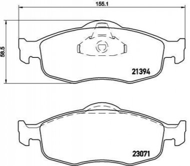 Гальмівні колодки дискові BREMBO P24 037