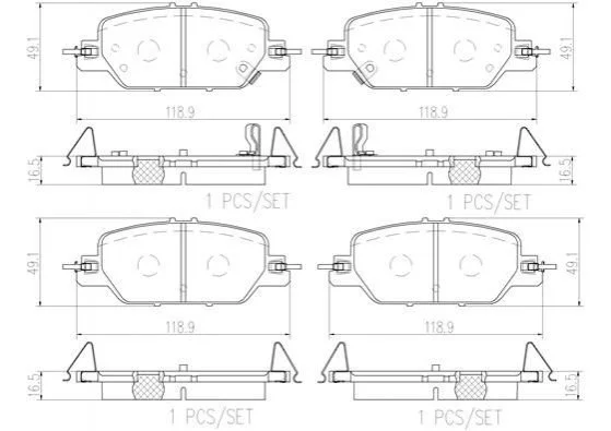 Гальмівні колодки дискові BREMBO P28 097 (фото 1)