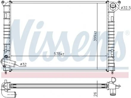 Радiатор NISSENS 69703A