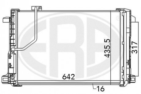 Радiатор ERA 667111