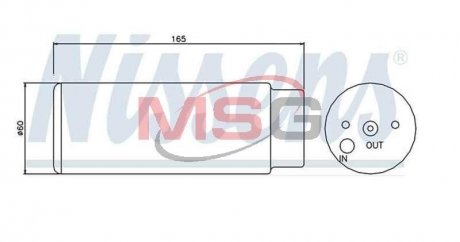 Осушитель кондиционера MERCEDES ML-CLASS W 163 (98-) NISSENS 95380