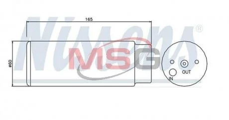 Осушитель кондиционера MERCEDES ML-CLASS W 163 (98-) (пр-во Nissens) NISSENS 95380