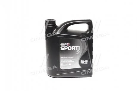 Масло моторн. SPORTI 9 5W-40 (Канистра 5л) ELF 214252