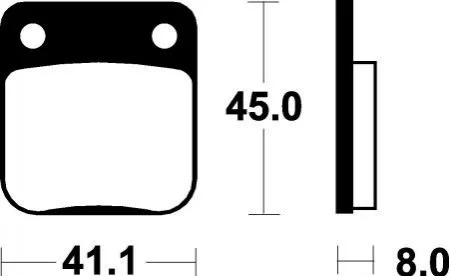 Гальмівні колодки SBS 536HF