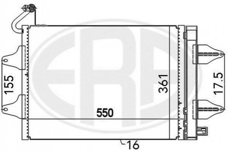 Радiатор ERA 667017