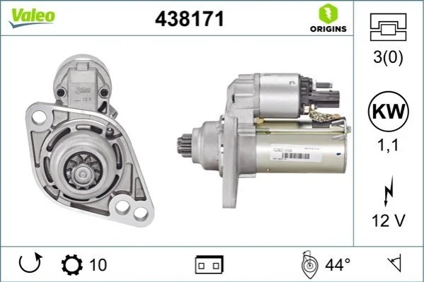 Стартер VALEO 438171 (фото 1)