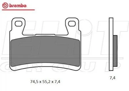 Гальмівні колодки BREMBO 07KA29SA (фото 1)