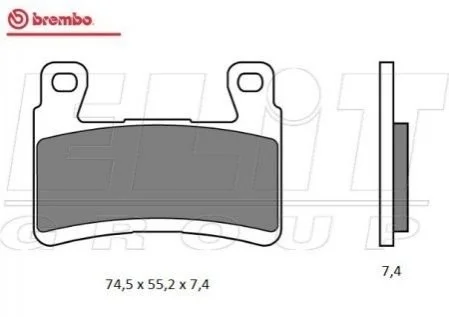 Гальмівні колодки BREMBO 07KA29SA