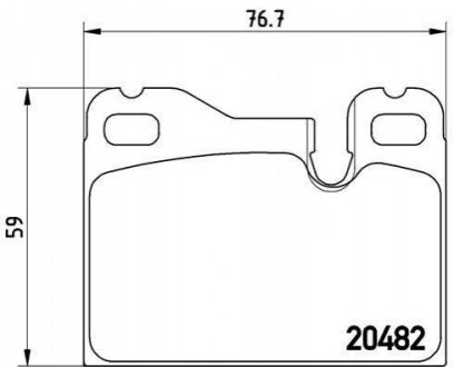 Гальмівні колодки, дискове гальмо (набір) BREMBO P65 003 (фото 1)