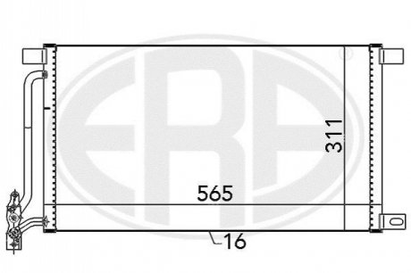 Радiатор ERA 667134