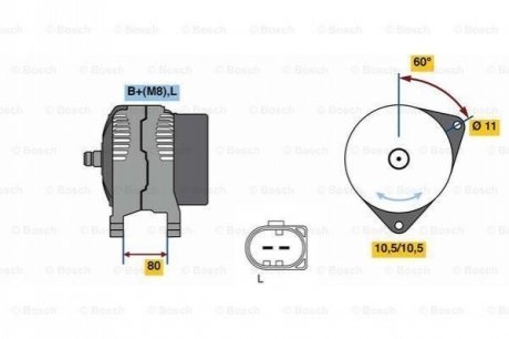 Генератори BOSCH 0986080060