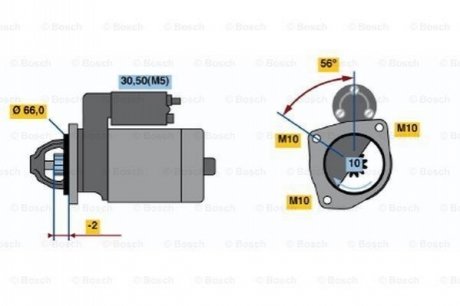 Стартер BOSCH 0986018310