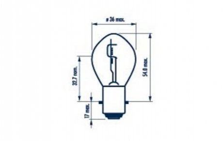 Лампа накалу дальнього світла, Лампа накаливания, основная фара, Лампа накаливания, основная фара, Лампа накалу дальнього світла NARVA 49531