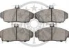 KLOCKI HAMULCOWE HONDA CIVIC MK IV FASTBACK (MA, MB), CIVIC MK V AERODECK (MB, MC), CIVIC MK 86-05 PRZOD SZT OPTIMAL BP09675 (фото 2)