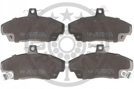 KLOCKI HAMULCOWE HONDA CIVIC MK IV FASTBACK (MA, MB), CIVIC MK V AERODECK (MB, MC), CIVIC MK 86-05 PRZOD SZT OPTIMAL BP09675