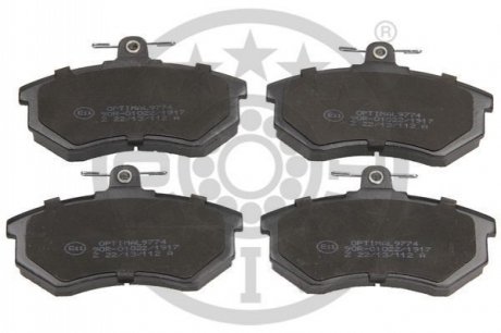 KLOCKI HAMULCOWE SEAT CORDOBA (6K1, 6K2), IBIZA MK II (6K1), TOLEDO   (1L), VW CORRADO (53I) 83-02 PRZOD SZT OPTIMAL BP09774