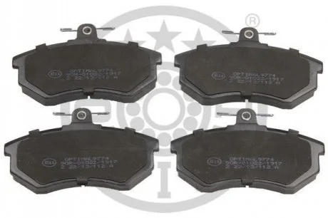 KLOCKI HAMULCOWE SEAT CORDOBA (6K1, 6K2), IBIZA MK II (6K1), TOLEDO   (1L), VW CORRADO (53I) 83-02 PRZOD SZT OPTIMAL BP09774