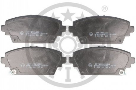 KLOCKI HAMULCOWE HONDA ACCORD MK VII (CK, CG, CH, CF8), ACCORD MK VII ESTATE (CF), ACCORD MK 98-05 PRZOD SZT OPTIMAL BP10311