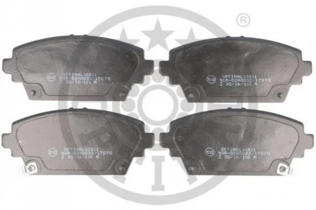 KLOCKI HAMULCOWE HONDA ACCORD MK VII (CK, CG, CH, CF8), ACCORD MK VII ESTATE (CF), ACCORD MK 98-05 PRZOD SZT OPTIMAL BP10311