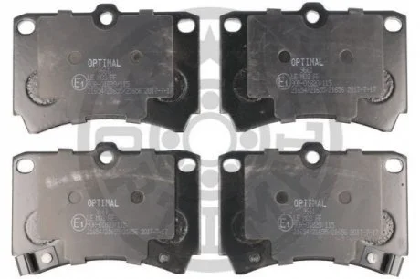 KLOCKI HAMULCOWE KIA RIO ESTATE (DC), RIO SALOON (DC_), MAZDA 121 MK II (DB), 323 C MK IV (B 87-05 PRZOD SZT OPTIMAL BP09661