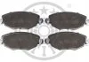 KLOCKI HAMULCOWE FORD MONDEO MK III (B5Y), MONDEO MK III SALOON (B4Y), MONDEO MK III TURNIER 00-09 PRZOD SZT OPTIMAL BP12091 (фото 1)