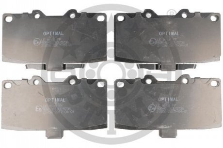 KLOCKI HAMULCOWE SUBARU IMPREZA ESTATE (GF), IMPREZA ESTATE (GG), IMPREZA SALOON (GC), IMPRE 98-08 PRZOD SZT OPTIMAL BP12411
