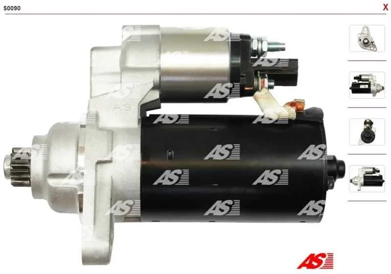 Стартер AUTOSTARTER AUDI A3, TT 03-, SEAT IBIZA, CORDOBA 04-, SKODA FABIA, OCTAVIA 04-, VW GOLF V, PSAT 03- AS S0090 (фото 1)