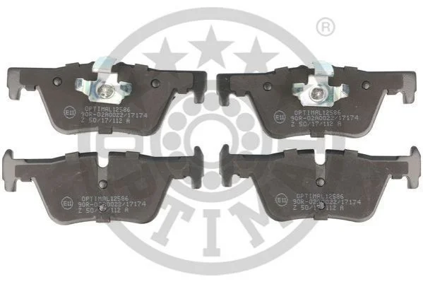 KLOCKI HAMULCOWE BMW 1 (F20), 1 (F21), 2 CONVERTIBLE (F23), 2 COUPE (F22, F87), 3 (F30, F80) 11-15 TYL SZT OPTIMAL BP12586 (фото 1)