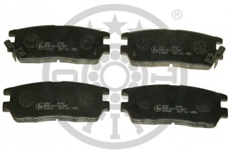 KLOCKI HAMULCOWE MITSUBISHI PAJERO/SHOGUN   CANVAS TOP (V2_W, V4_W), PAJERO/SHOGUN MK II (V3 90-00 TYL SZT OPTIMAL BP09792
