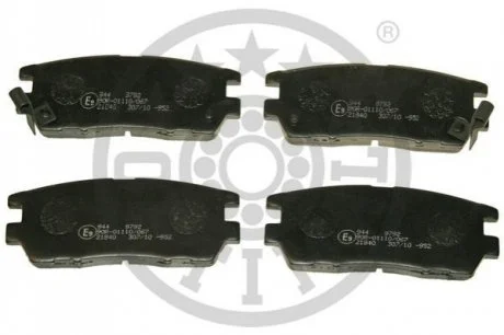 KLOCKI HAMULCOWE MITSUBISHI PAJERO/SHOGUN   CANVAS TOP (V2_W, V4_W), PAJERO/SHOGUN MK II (V3 90-00 TYL SZT OPTIMAL BP09792