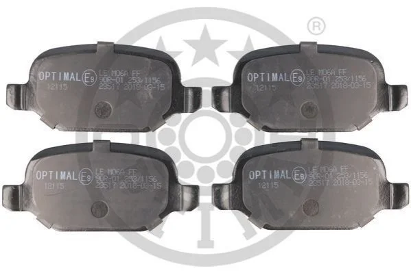 KLOCKI HAMULCOWE ALFA ROMEO 147 (937_), 156 (932_), 156 SPORTWAGON (932_), GT (937_), FIAT L 97-10 TYL SZT OPTIMAL BP12115 (фото 1)