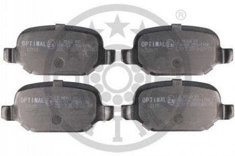 KLOCKI HAMULCOWE ALFA ROMEO 147 (937_), 156 (932_), 156 SPORTWAGON (932_), GT (937_), FIAT L 97-10 TYL SZT OPTIMAL BP12115